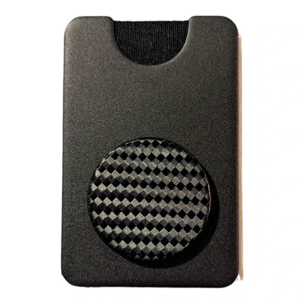 Nn3-O PopSockets‎ Magnetic MagSafe PopWallet+ Phone Wallet/Grip Carbonite Weave